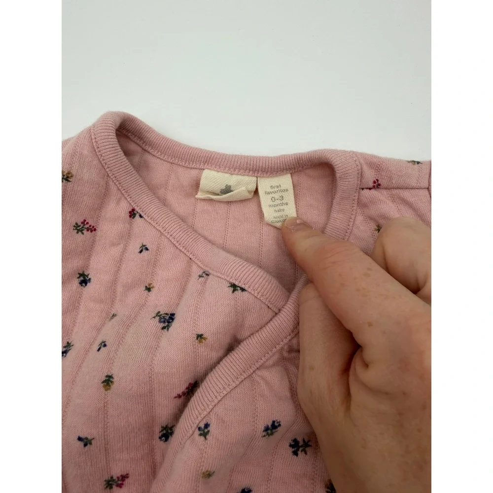 Baby Gap Girls Floral One Piece Sweater Suit